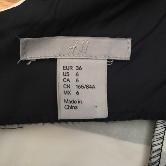 H&M Navy White Summer Sheath Dress - Picture 3 of 4